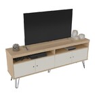 Rack Liberty Carvalho/off White Para Tv Até 60 Polegadas Com