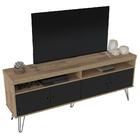 Rack Liberty Marrom E Preto 160 Cm