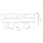 Rack Lille Branco 162 Cm