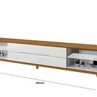 Rack Limit 1,8 Branco/nature - Tebarrot Móveis