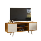 Rack Lisboa Tvs Até 55” 395139 Cinamomo Off White Madetec