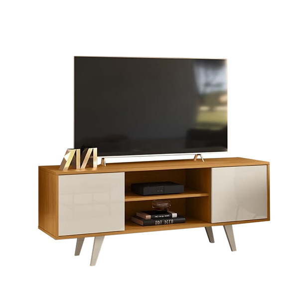 Rack Lisboa Tvs Até 55” 395139 Cinamomo Off White Madetec