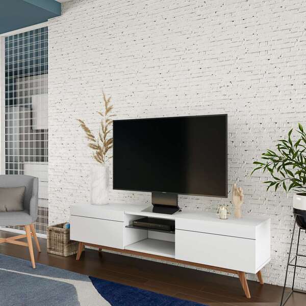 Rack Liverpool I 2 Gv Branco Acetinado 180 Cm