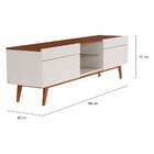 Rack Liverpool I 2 Gv Off White Com Freijó Touch 180 Cm