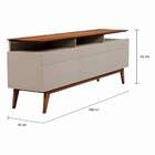 Rack Liverpool Ii 3 Gv Off White Com Freijó Touch 180 Cm