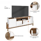 Rack Lizz 1.90 Branco/cedro - Casa D Móveis