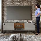 Rack Loft 180 para TV até 60" Lopas Rovere Naturale/Cinza
