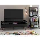 Rack Londres e Estante Escada Sala de Estar Madesa