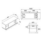 Rack Lumini Preto 135 Cm