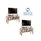 Rack Lyon 1.1 Off White/canela - Carmolar Móveis