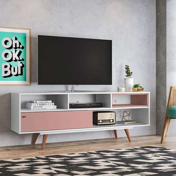 Rack Lyon Branco E Rosé 162 Cm