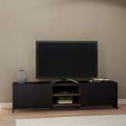 Rack Lyon Preto E Madeirado 180 Cm