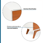 Rack Madeira Maciça 2 Gavetas  Off White