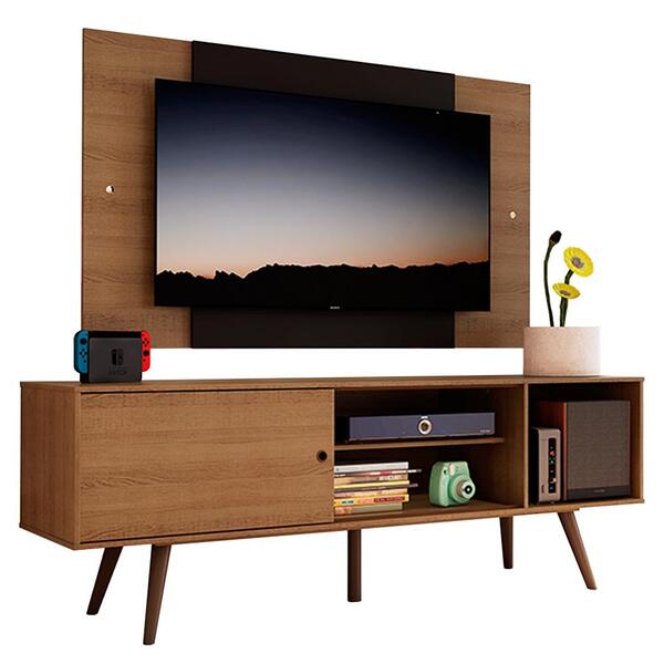 Rack Madesa Cairo E Painel Para Tv Até 58 Polegadas Com Pés D