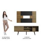 Rack Madesa Cairo E Painel Para Tv Até 58 Polegadas Com Pés D