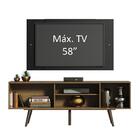 Rack Madesa Cairo E Painel Para Tv Até 58 Polegadas Com Pés D