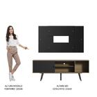 Rack Madesa Cairo E Painel Para Tv Até 58 Polegadas Com Pés D