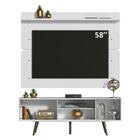 Rack Madesa Cairo E Painel Para Tv Até 65 Polegadas Com Pés D