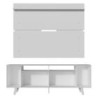 Rack Madesa Cancun Com Pés E Painel Para Tv Até 65 Polegadas