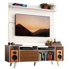 Rack Madesa Cancun Com Pés E Painel Para Tv Até 65 Polegadas