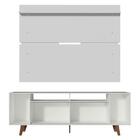 Rack Madesa Cancun Com Pés E Painel Para Tv Até 65 Polegadas