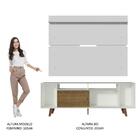 Rack Madesa Cancun Com Pés E Painel Para Tv Até 65 Polegadas