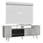 Rack Madesa Cancun Com Pés E Painel Para Tv Até 65 Polegadas