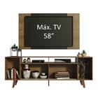 Rack Madesa Cancun E Painel Para Tv Até 58 Polegadas Com Pés