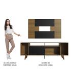 Rack Madesa Cancun E Painel Para Tv Até 58 Polegadas Com Pés