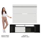Rack Madesa Cancun E Painel Para Tv Até 65 Polegadas - Preto/