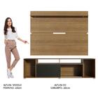 Rack Madesa Cancun E Painel Para Tv Até 65 Polegadas - Rustic