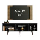 Rack Madesa Dubai Com Pés E Painel Para Tv Até 58 Polegadas -