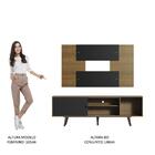 Rack Madesa Dubai Com Pés E Painel Para Tv Até 58 Polegadas -