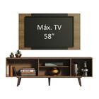 Rack Madesa Dubai Com Pés E Painel Para Tv Até 58 Polegadas -