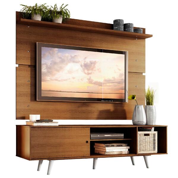 Rack Madesa Dubai E Painel Para Tv Até 65 Polegadas Com Pés -