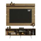 Rack Madesa Dubai E Painel Para Tv Até 65 Polegadas Com Pés -