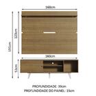 Rack Madesa Dubai E Painel Para Tv Até 65 Polegadas Com Pés -