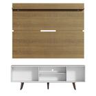 Rack Madesa Dubai E Painel Para Tv Até 65 Polegadas Com Pés -