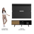 Rack Madesa Dubai E Painel Para Tv Até 65 Polegadas Com Pés -