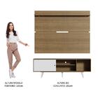 Rack Madesa Dubai E Painel Para Tv Até 65 Polegadas Com Pés -