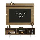 Rack Madesa Dubai E Painel Para Tv Até 65 Polegadas Com Pés -