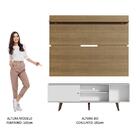 Rack Madesa Dubai E Painel Para Tv Até 65 Polegadas Com Pés -