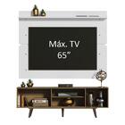 Rack Madesa Dubai E Painel Para Tv Até 65 Polegadas Com Pés -