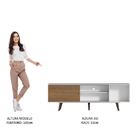 Rack Madesa Dubai Para Tv Até 65 Polegadas Com Pés - Branco/r