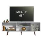 Rack Madesa Dubai Para Tv Até 65 Polegadas Com Pés - Branco/r
