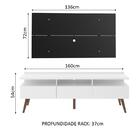 Rack Madesa Londres E Painel Para Tv Até 55 Polegadas