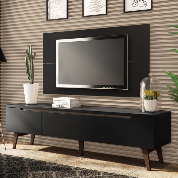 Rack Madesa Reims E Painel Para Tv Até 55 Polegadas 2 Portas