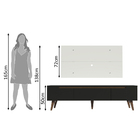 Rack Madesa Reims E Painel Para Tv Até 55 Polegadas 2 Portas