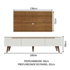 Rack Madesa Reims E Painel Para Tv Até 55 Polegadas 2 Portas