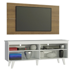Rack Madesa Udine E Painel Para Tv Até 55 Polegadas Com Pés